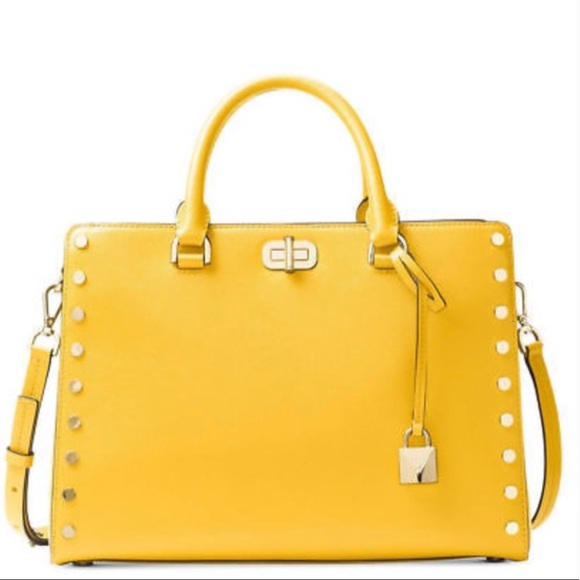 Sylvie stud LG Michael Kors Satchel - Picture 2 of 16